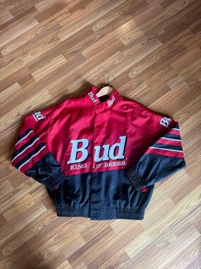 Budweiser Red & Black 'Bud' Racing Jacket